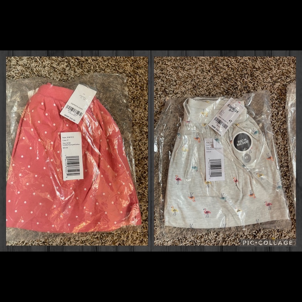 CARTERS 4t SKORTS NWT